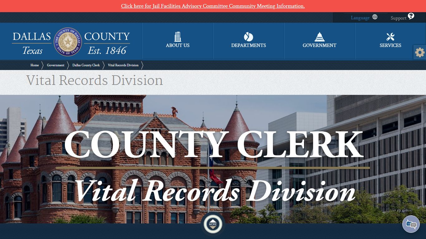 County Clerk | Vital Records Division - Home - Dallas County